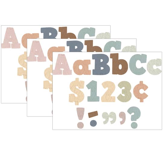 Teacher Created Resources Everyone is Welcome 4&#x22; Bold Block Letters Combo Pack, 690 Pieces